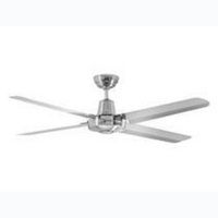 MARTEC Precision 1220mm 4 Blade Ceiling Fan Only Brushed Nickel 304 