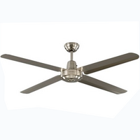 MARTEC Precision 1320mm 4 Blade Ceiling Fan Brushed Nickel 304 Stainless Blades