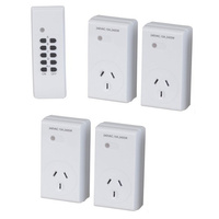 Remote Controlled Power point 4 Outlet Mains Controller