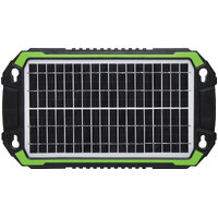 Powertran 10W 12V 2.4m Lead & Alligator Clips Vehicle Solar Battery Charger
