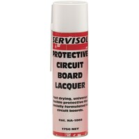 Servisol 175g Premium Quality Protect Printed Circuit Board Lacquer Spray Can