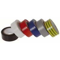 6 Rolls Insulation Tape One roll each of green black yellow white blue and red