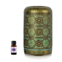 mbeat Activiva Metal Essential Oil and Aroma Diffuser Vintage Gold 260ml