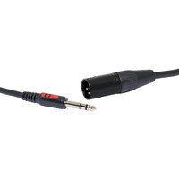 Redback 1.5m 3 Pin Male XLR To 6.35mm TRS Jack Microphone Cable