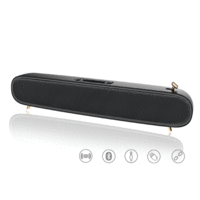 Sansai USB Power Recharge Cinematic Bluetooth Soundbar SD USB FM AUX Speaker