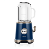 Philex 300W PHB-6006 Retro Style Electric Blender Juicer Blue and white