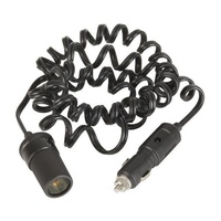 Heavy duty Cigarette Lighter Lead Plug Socket 15A Curly Cord 3m Extension 