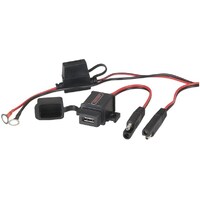 USB Charger Wiring Kit 2.1A for mounting Motorbikes Under-dash on boats