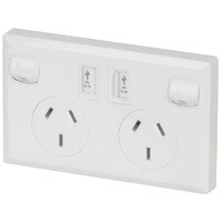 10A Double GPO Power Point with Dual USB Charge Ports