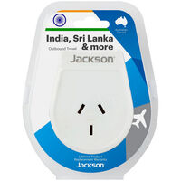 Jackson Outbound Travel Adaptor India Slim White
