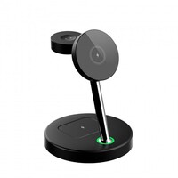 Laser Black 3 in 1 Chargecore Wireless Charging for Apple Magsafe Compatible