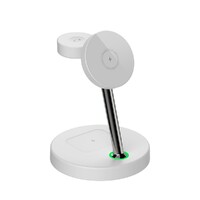 Laser 15W Chargecore Wireless Charging Station 3 in 1 for Apple White