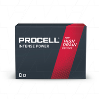 Procell Intense PX1300-12X Industrial Grade D Alkaline Battery 12Pack 