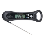 Spike Probe Waterproof Design Backlit Function Thermometer with Bottle Opener