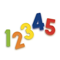 Quercetti Magnetic Numbers Fridge Magnets 48pc