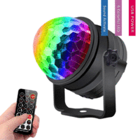 Sansai USB Power Sound Activate RGB LED Party Light & Night Light with Remote