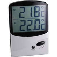 Jumbo Celsius Measures Inside & Outside Temperature Display Waterproof Thermometer