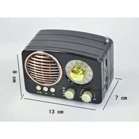 SW-AM- FM Classic Wood Radio with Rotary Knobs Speaker Bluetooth Band Controller