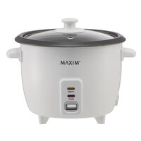 Maxim Kitchenpro Cooking Non Stick 1L/5 Cup Rice Cooker-Warmer