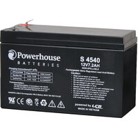 Powerhouse 12V 7.2Ah Sealed Lead Acid (SLA) Gel Battery 4.8mm/F1