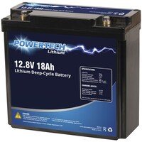 Powertech 12.8V 18Ah Lithium Deep Cycle Battery Equivalent Lead Acid Battery