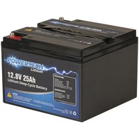 Powertech 12.8V 25Ah Robust LiFePO4 Cells Excellent Life Span Lithium Deep Cycle Battery