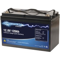 Powertech 12.8V 120Ah Lithium Deep Cycle Battery Robust LiFePO4 Cells