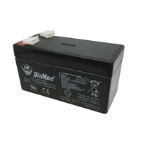 DiaMec 19.5A 12V 1.3Ah Spade Terminals Connection Rechargeable Sealed Lead Acid Battery