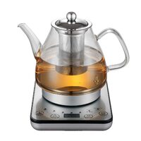 Lenoxx Healthy Choice 1.2L Digital Glass Kettle Tea Infuser Stainless Steel 