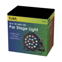 Rave Sound Acivated Party Light 18 x 1W RGB LED Par Stage Light DMX512 control Remote