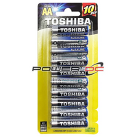 TOSHIBA AA Alkaline Battery 10 Pack