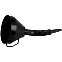 Black 160mm Flexible Funnel and Reduce spills pouring liquids other containers