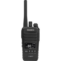 Uniden 5 Watt UHF CB Splashproof Handheld Radio Black