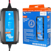 Victron 15A Blue Smart IP65 SLA or LiFe PO4 Charger 12V 15A Clip and M8 Eyelet