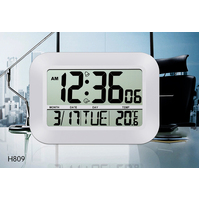 Jumbo Luxury Multi-Functional LCD Wall Tabletop Clock with Alarm Temperature