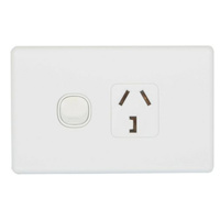 Horizontal Wall Power Outlet 32A  With U shaped earth pin