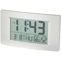Digitech Multi-Function 194 x 110mm LCD Wall Clock Time Date Temperature Display