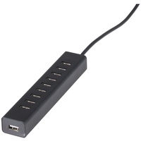 DIGITECH Slimline 10-Port USB Charger Hub 5VDC 4A Power 1.2m Cable