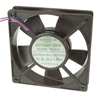 Sirocco IP55 Rated 120mm 12V DC Ball Bearing Fan 7 watts Flylead Connection