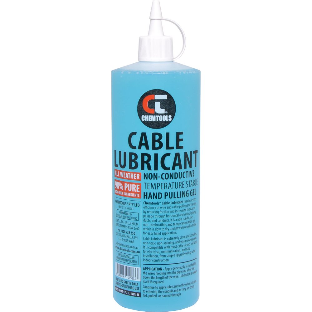 1L Cable Pulling Lubricant Suitable for most Cable Insulation Conduits
