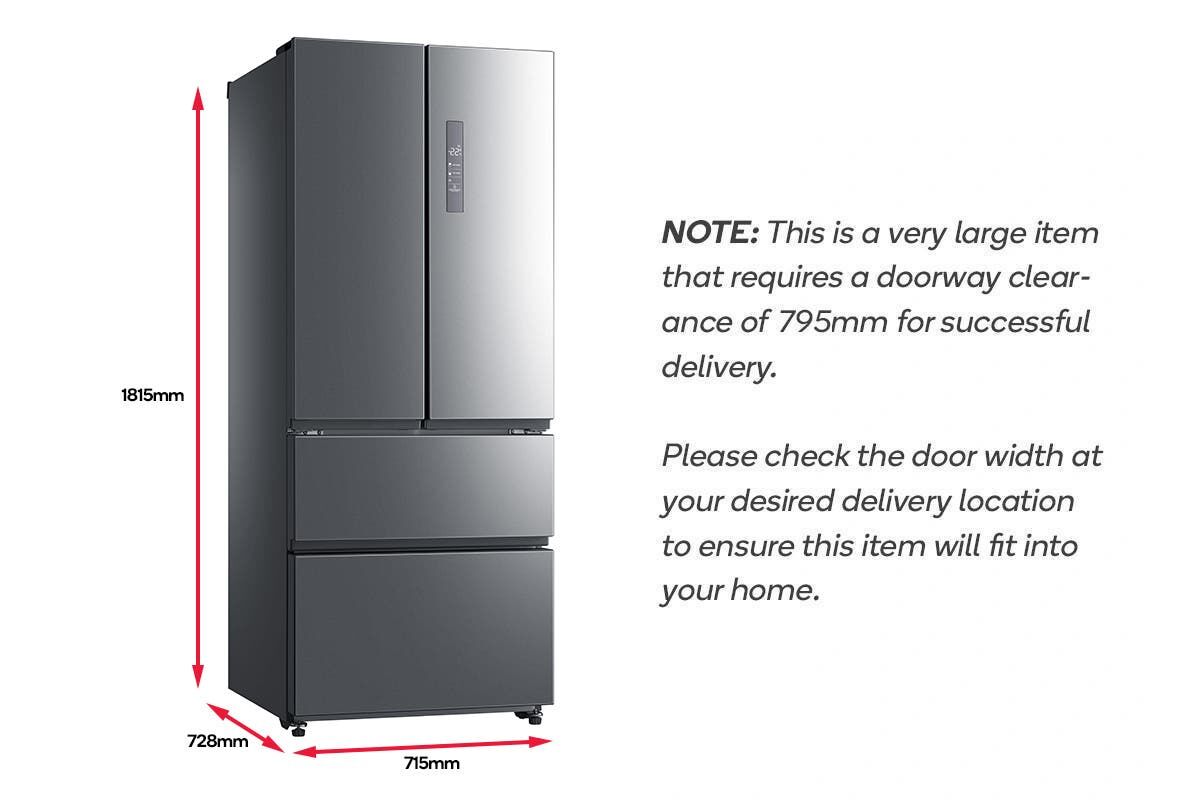 Kogan 431L French Door Fridge (Stainless Steel Look)