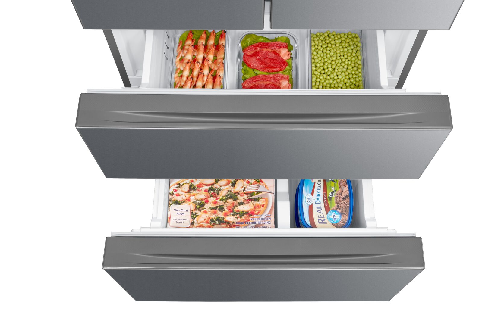 Kogan 431L French Door Fridge (Stainless Steel Look)