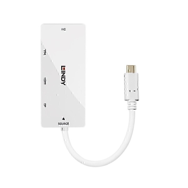 Hub USB LINDY 43279 Blanc (1 Unités) main image 1
