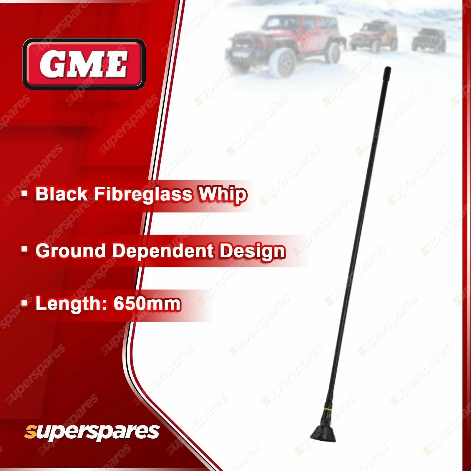 Gme 650mm AM FM Fiberglass Antenna Australian designed