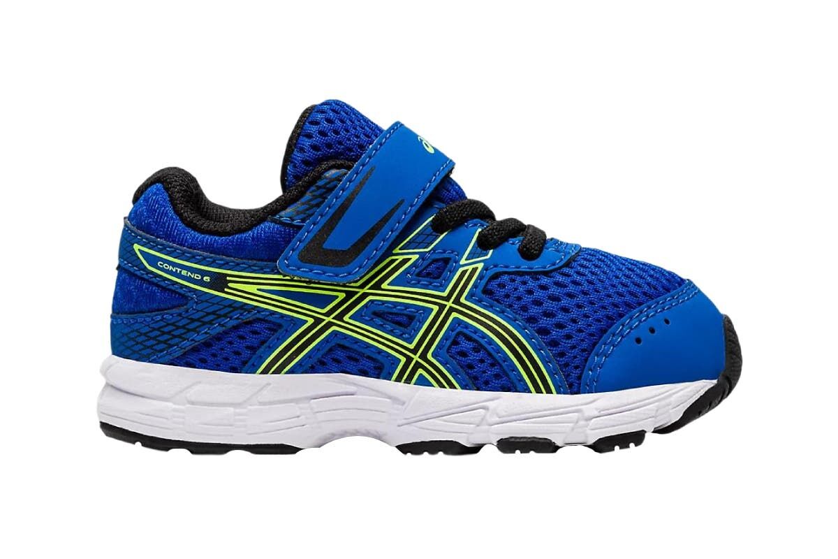 ASICS Kids' Contend 6 Toddler Running Shoes (Tune Blue/Black, Size K4 US)