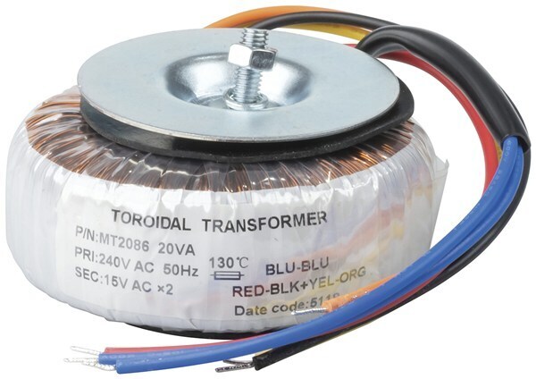 15V-0-15V 20VA Toroidal Transformer Low Profile