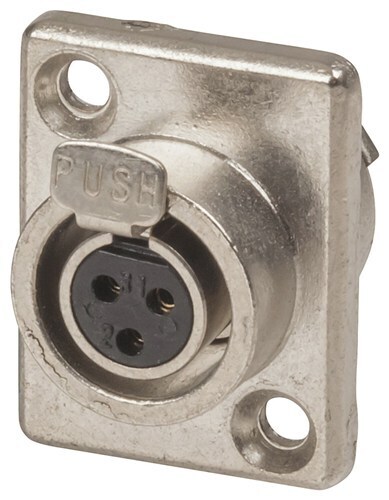 Pin Chasis 3 Pin Chasis Female Mini XLR Style Connector
