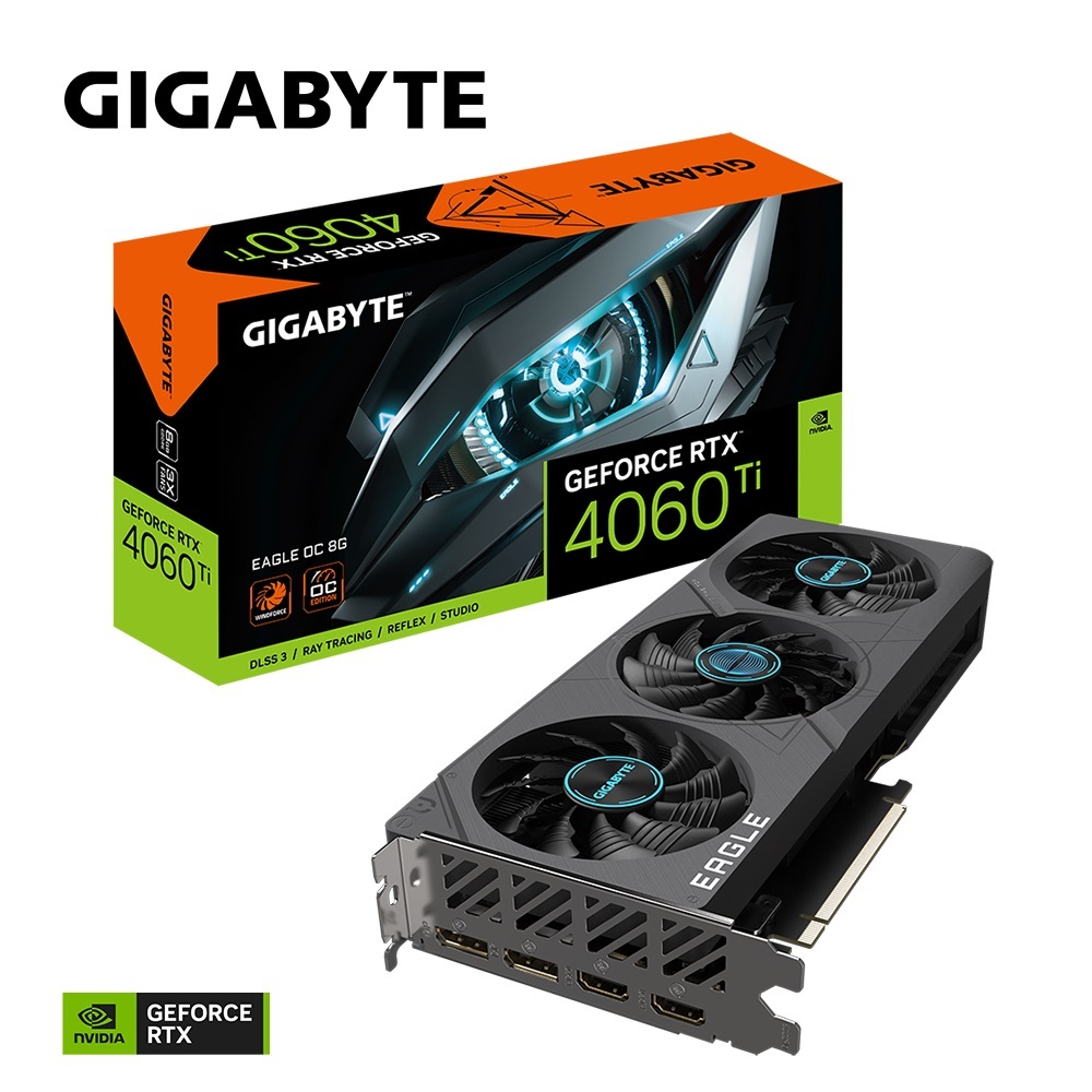 Gigabyte nVidia GeForce RTX 4060 Ti EAGLE OC8GD GDDR6 Video Card, PCI