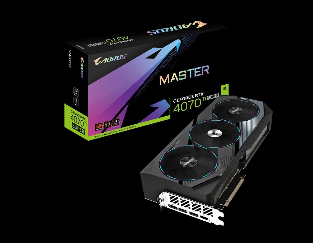 Gigabyte nVidia GeForce RTX 4070 Ti Super AORUS M 16GD GDDR6X Video