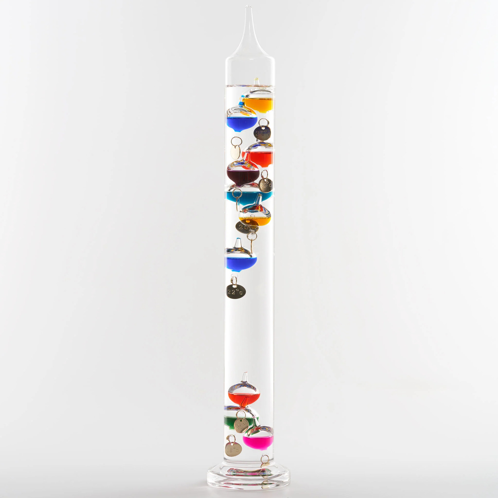 Large Galileo Thermometer 44cm Sealed Glass Container Learning